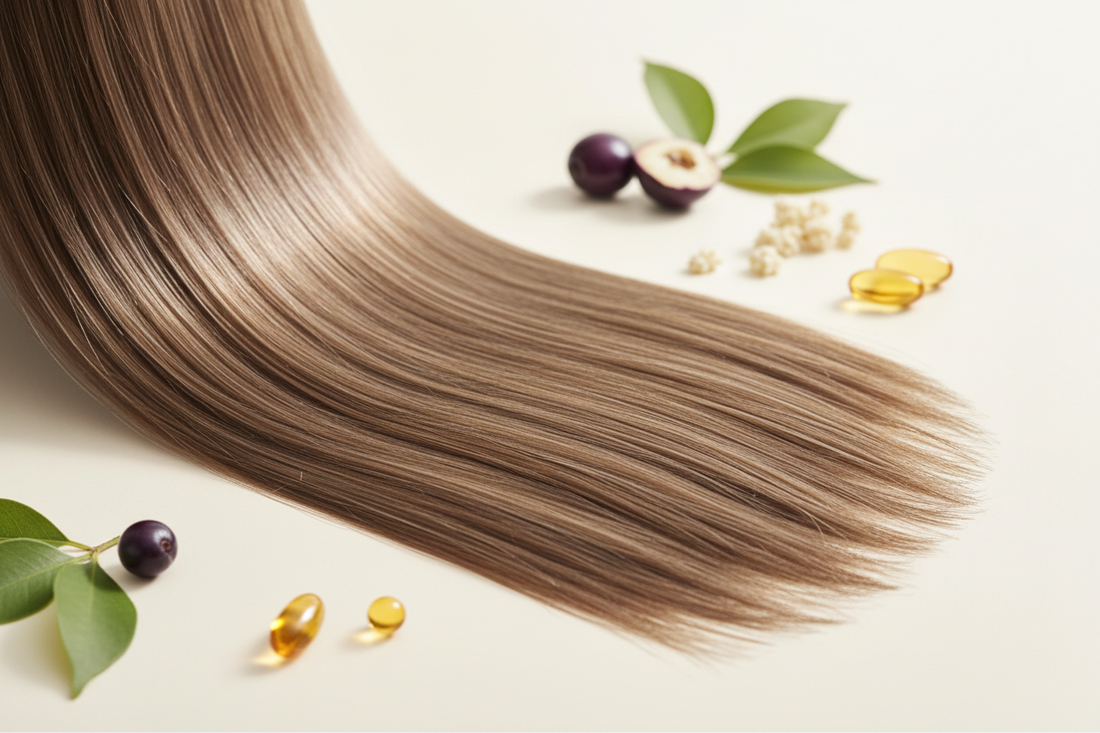 Hair loss and low iron connection infographic - Boost & Glow