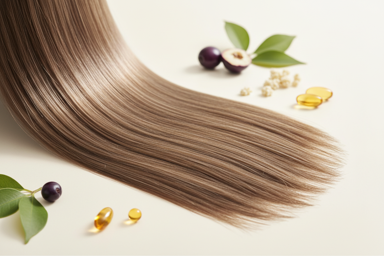 Hair loss and low iron connection infographic - Boost & Glow