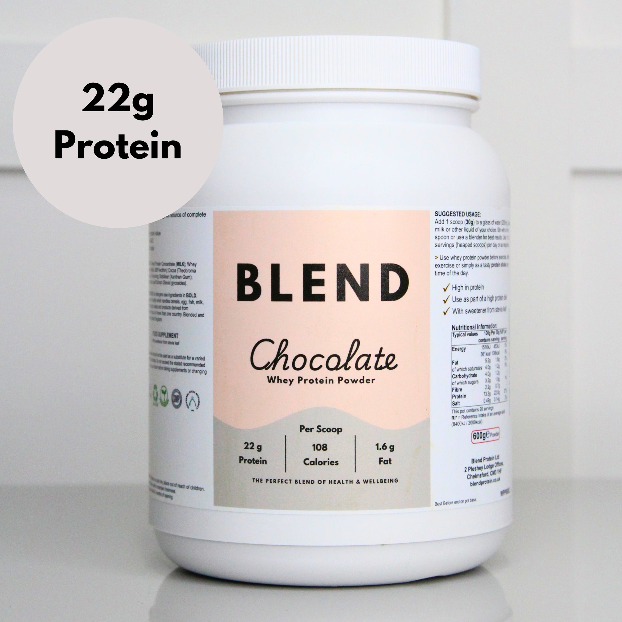 Organic Whey Protein Powder Chocolate | Clean Protein | Boost & Glow
