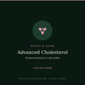Advanced Cholesterol blood test — enhanced lipid screen and cardiovascular risk profile, Boost & Glow Epping Essex