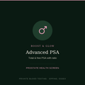 Advanced PSA prostate blood test — total and free PSA with ratio, Boost & Glow Epping Essex
