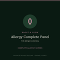 Allergy Complete Panel blood test — full allergen screening, Boost & Glow Epping Essex