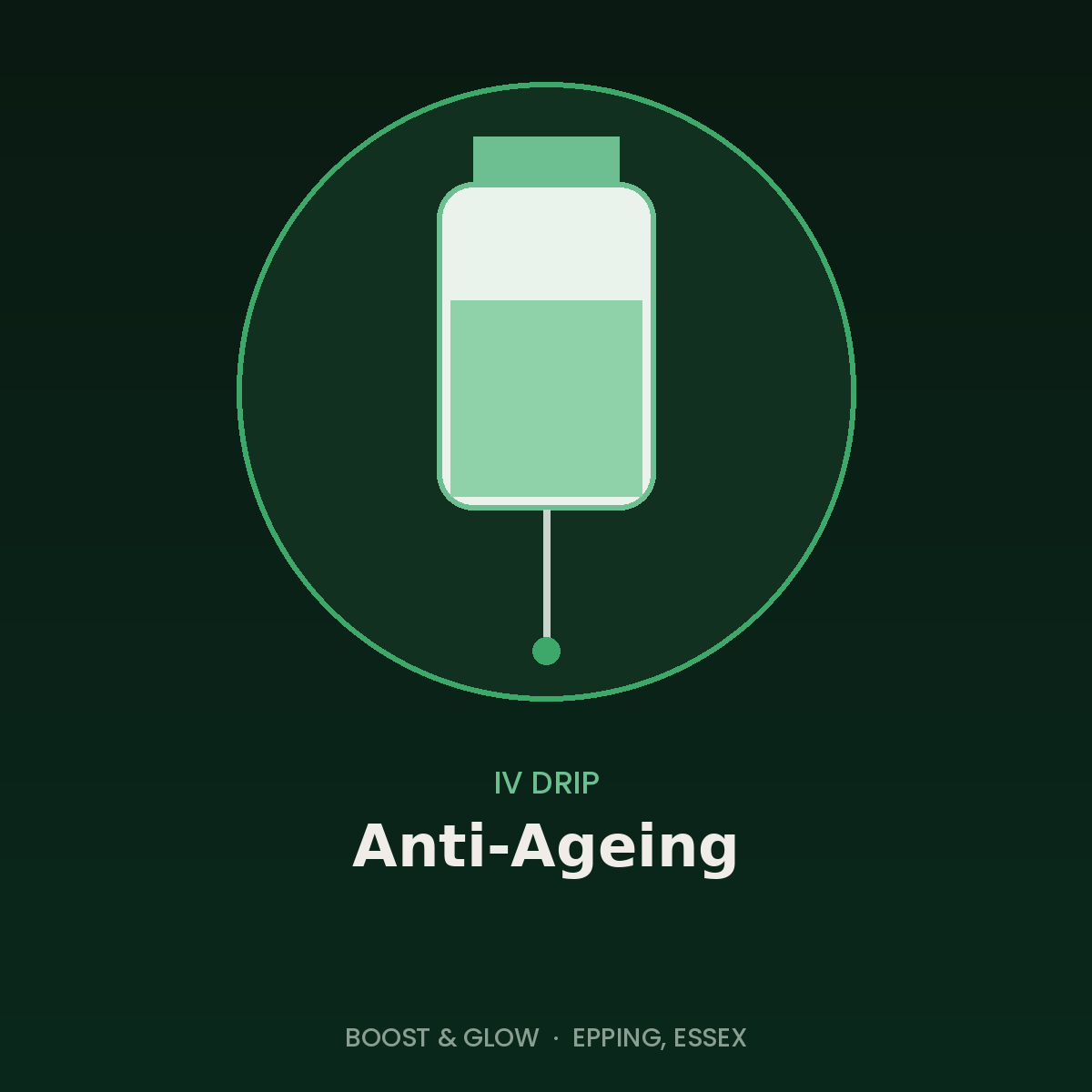 Anti-Ageing IV drip in Epping, Essex by Boost & Glow