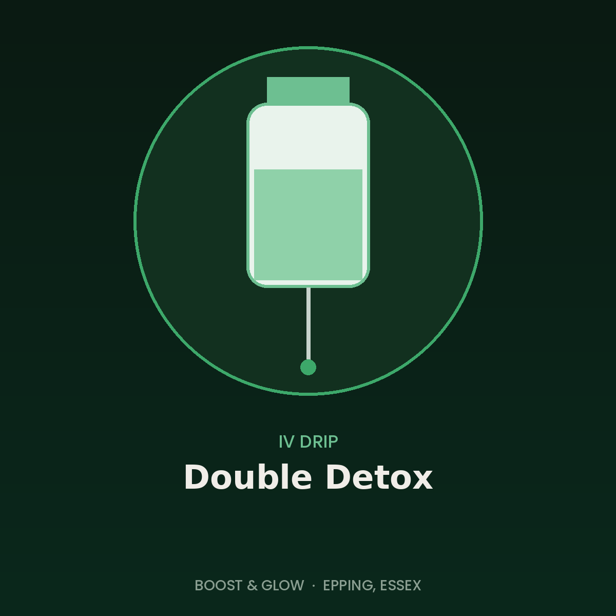 Double Detox IV drip in Epping, Essex by Boost & Glow