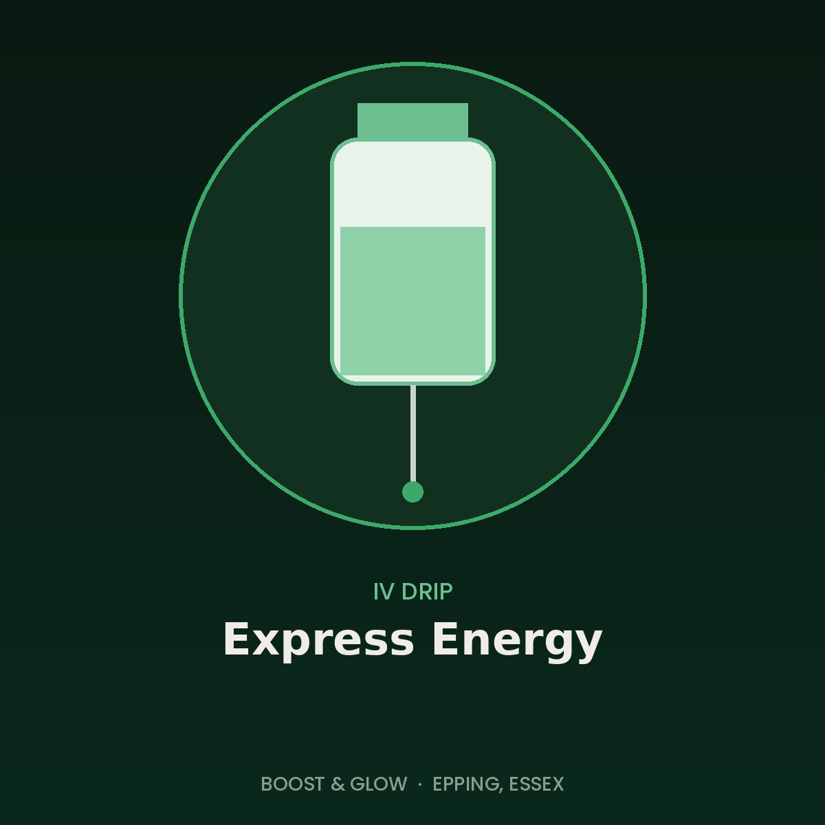 Express Energy IV drip in Epping, Essex by Boost & Glow