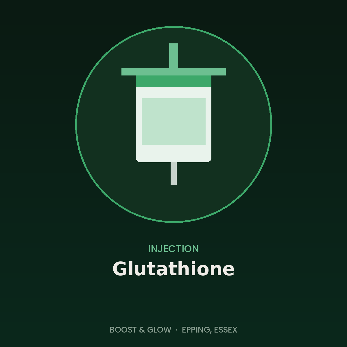 Glutathione injection given in Epping, Essex by Boost & Glow