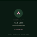Hair loss blood test — 45 biomarker hair loss investigation panel, Boost & Glow Epping Essex