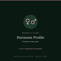 Hormone Profile blood test — female and male hormone panel, Boost & Glow Epping Essex