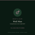Well Man blood test — comprehensive men's health MOT, Boost & Glow Epping Essex